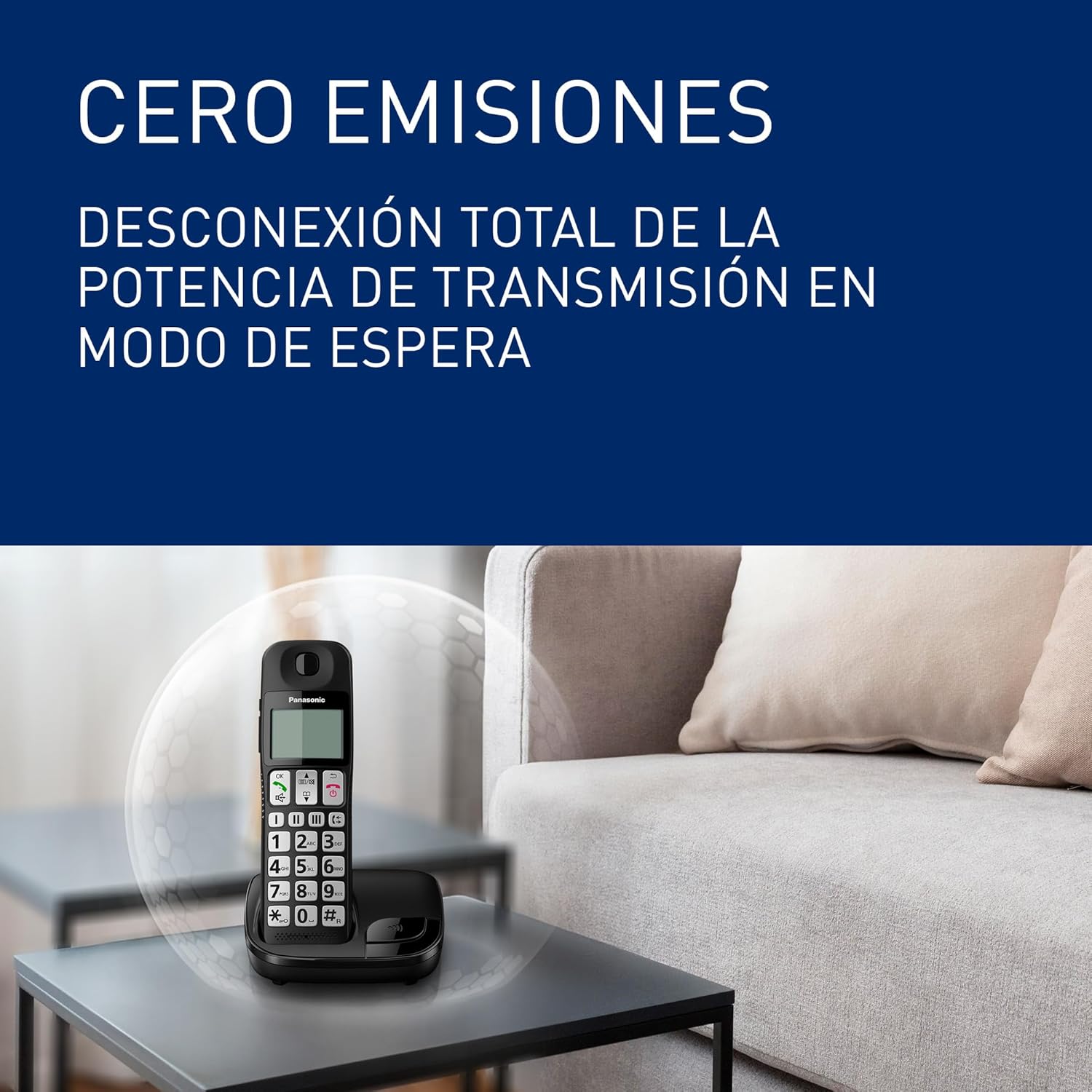 Telefone Sem Fios Panasonic KX-TGE310SP/ Preto - Imagem 8