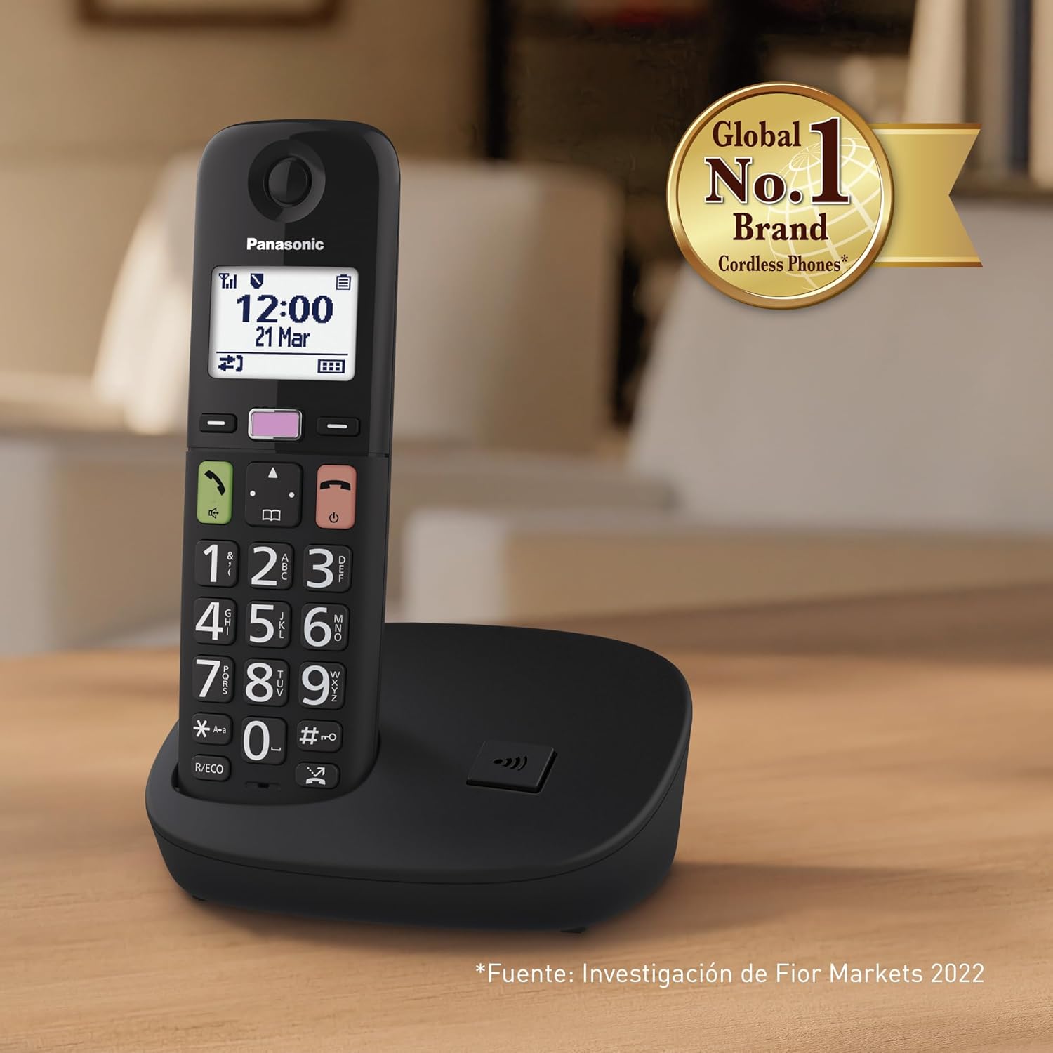 Telefone Sem Fios Panasonic KX-TGU112EXB/ Pack DUO/ Preto - Imagem 9