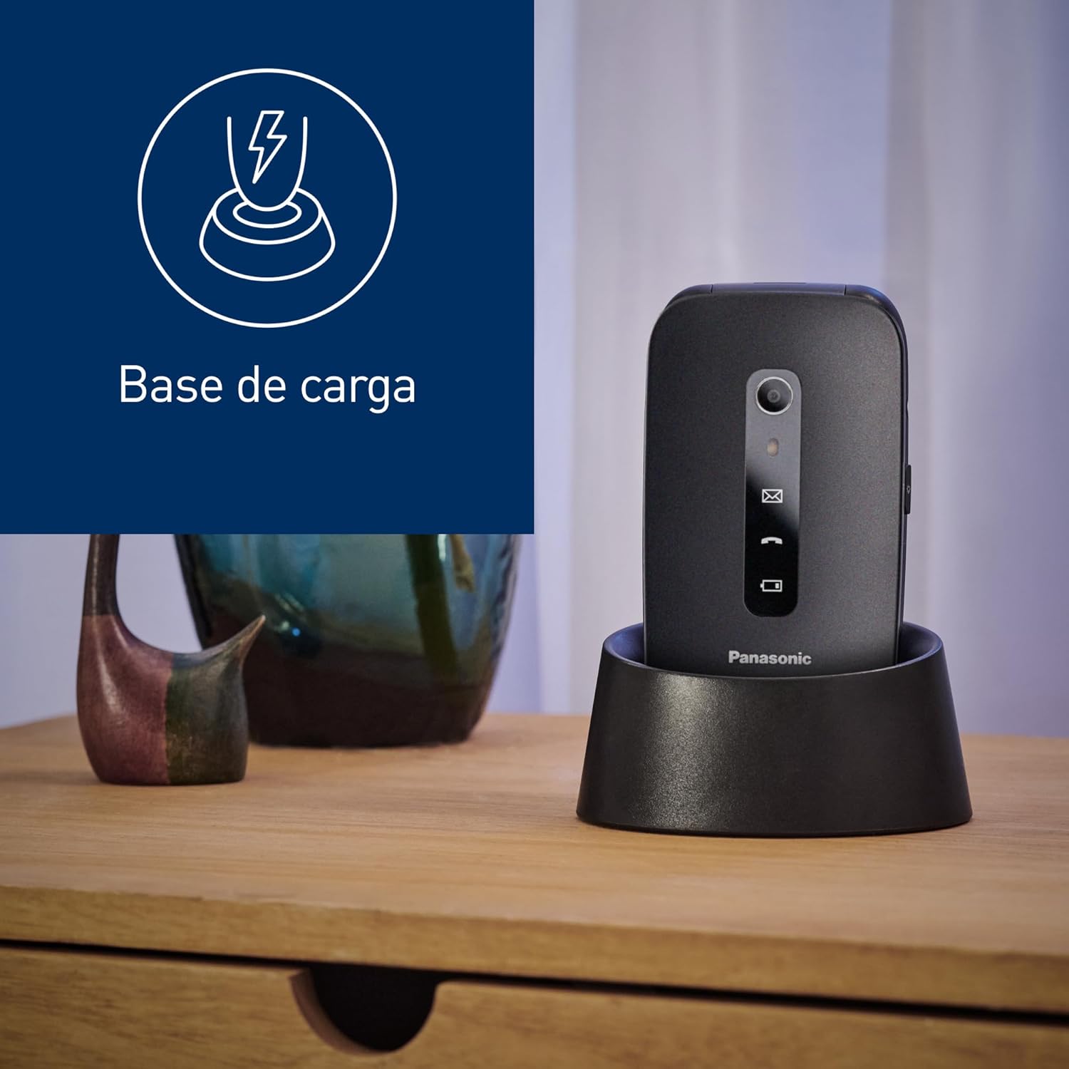 Telemóvel Panasonic KX-TU550 para Idosos / Preto - Imagem 9
