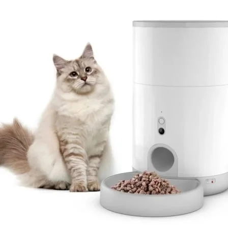 Alimentador Inteligente Petoneer Nutri Vision Mini 2.6L Câmara HD 130º Áudio Bidirecional Branco - Imagem 4