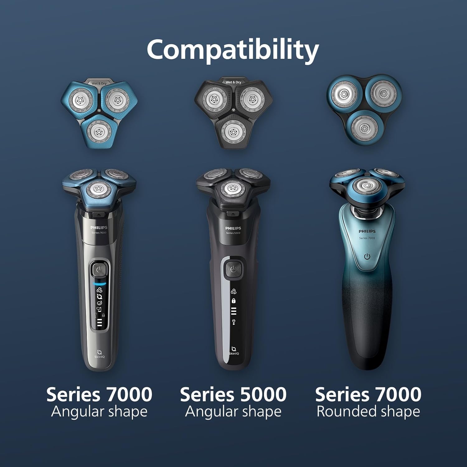 Cabeças de Substituição Philips SH71 para Máquina de Barbear Pack 3 Lâminas SteelPrecision - Imagem 4