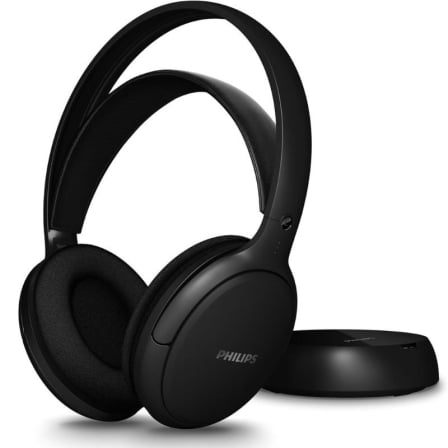 Auriculares Sem Fios Philips SHC5200M2 Altifalantes 32mm Autonomia 30h Alcance 30m Preto