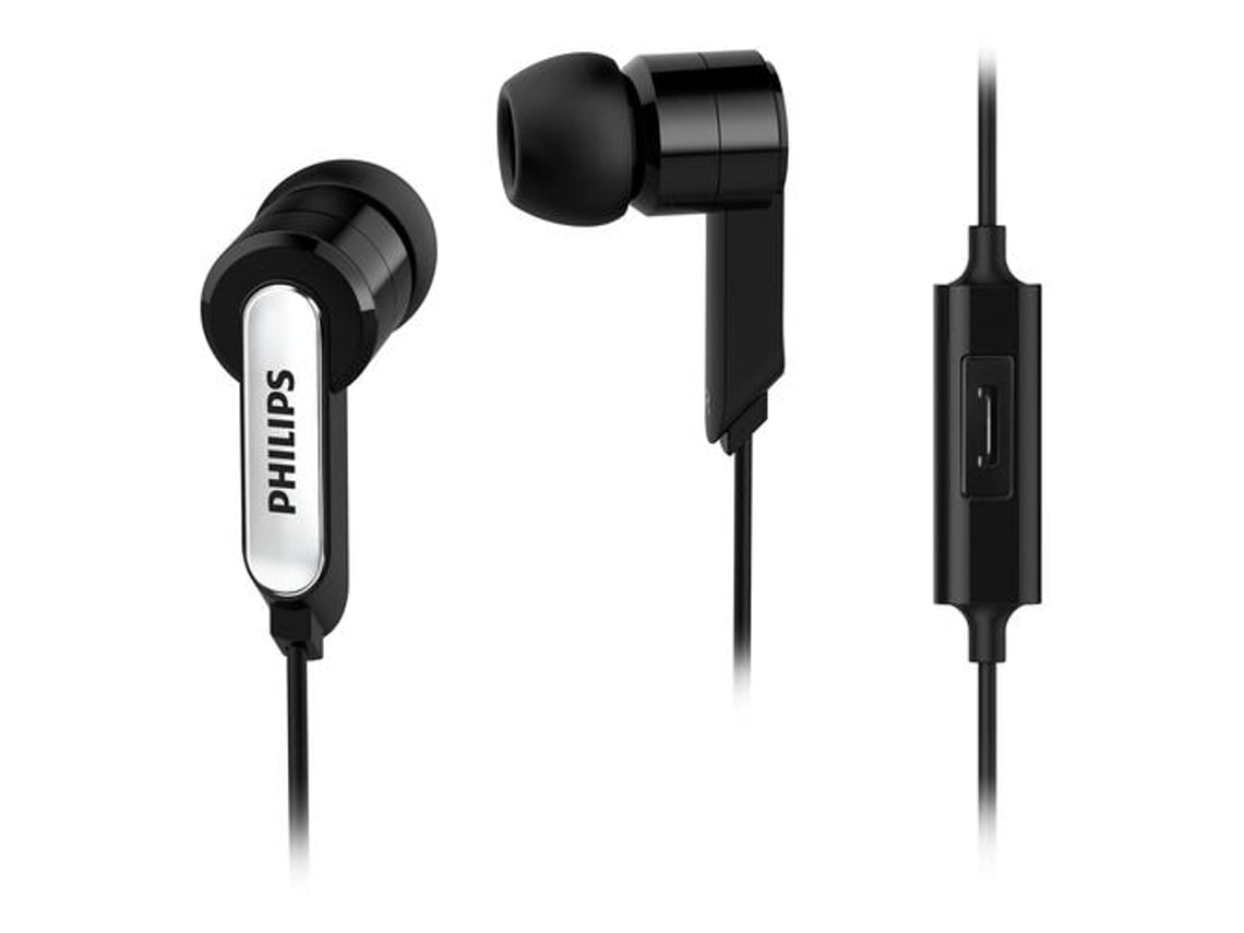Auriculares Intra-auriculares Philips SHE1405/10/ com Microfone/ Jack 3.5/ Pretos