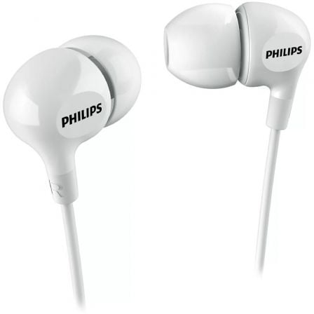 Auscultadores Intra-auditivos Philips SHE3550WT/ Jack 3.5/ Brancos