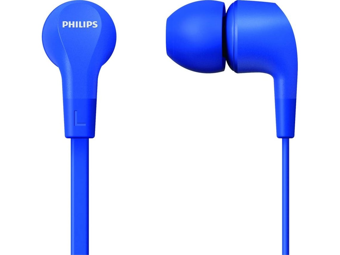Auscultadores Intra-auriculares Philips TAE1105BL/ com Microfone/ Jack 3.5/ Azuis