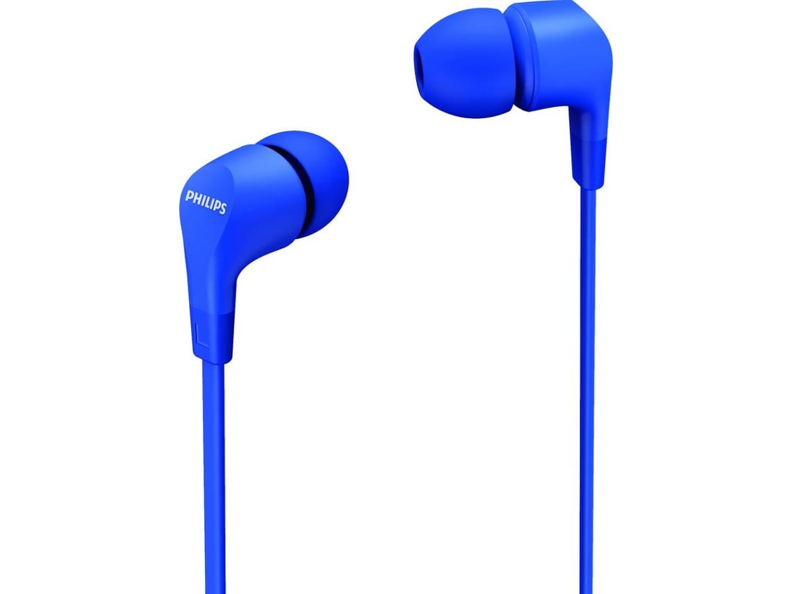 Auscultadores Intra-auriculares Philips TAE1105BL/ com Microfone/ Jack 3.5/ Azuis - Imagem 3
