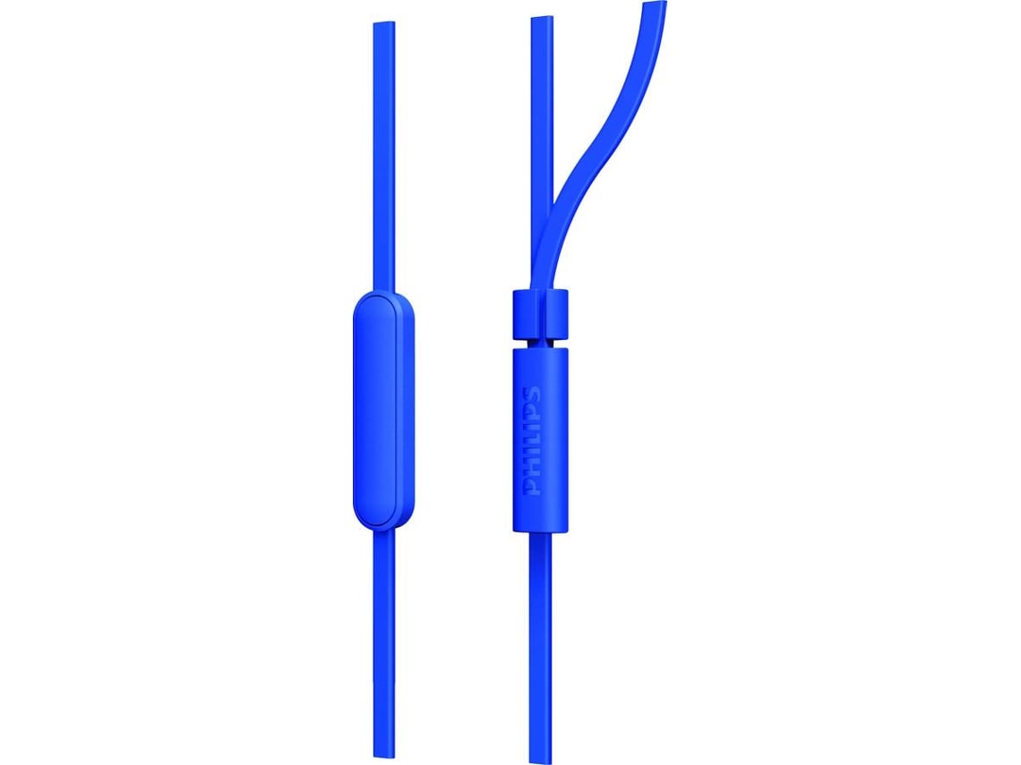 Auscultadores Intra-auriculares Philips TAE1105BL/ com Microfone/ Jack 3.5/ Azuis - Imagem 2