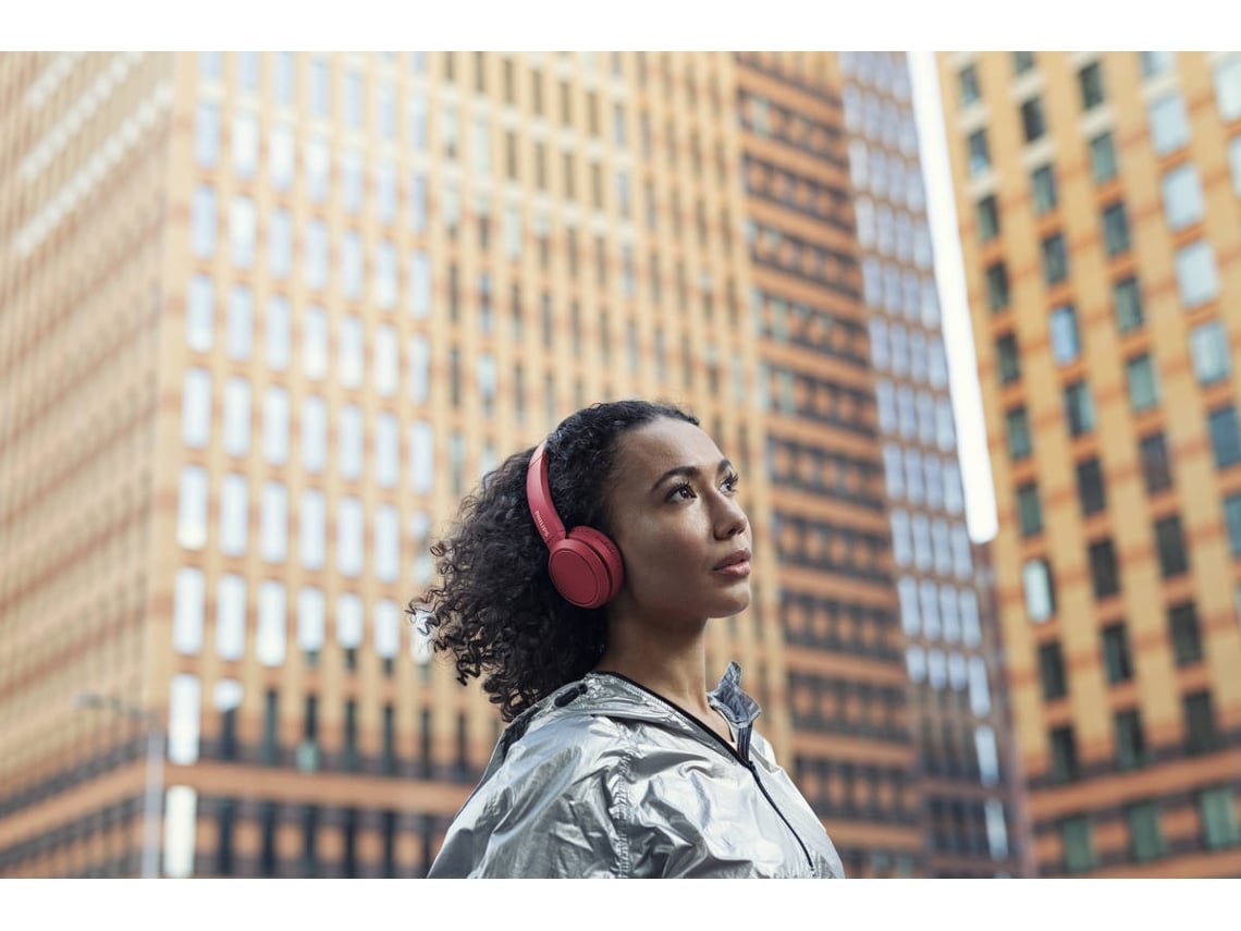 Auscultadores Sem Fios Philips TAH4205/ com Microfone/ Bluetooth/ Vermelhos - Imagem 12