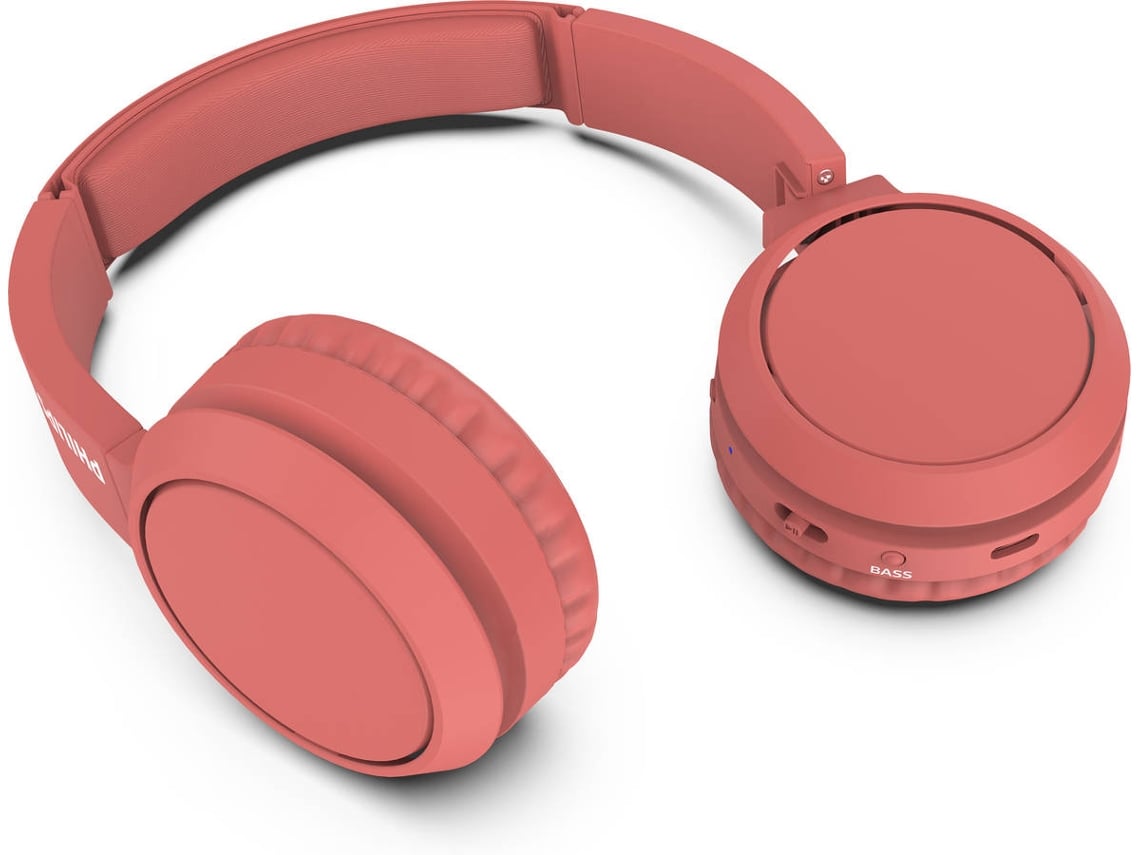 Auscultadores Sem Fios Philips TAH4205/ com Microfone/ Bluetooth/ Vermelhos
