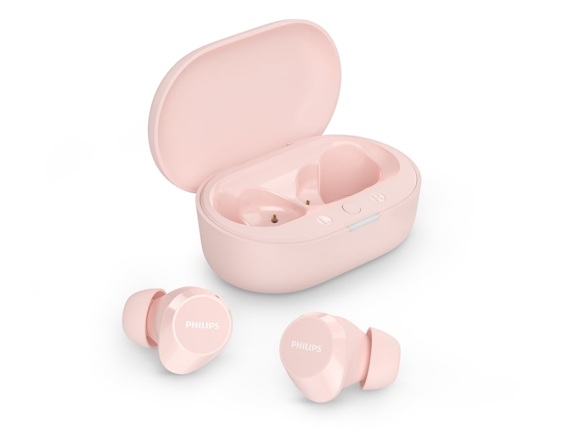 Auriculares Bluetooth Philips TAT1209 com estojo de carga/ Autonomia 6h/ Rosas