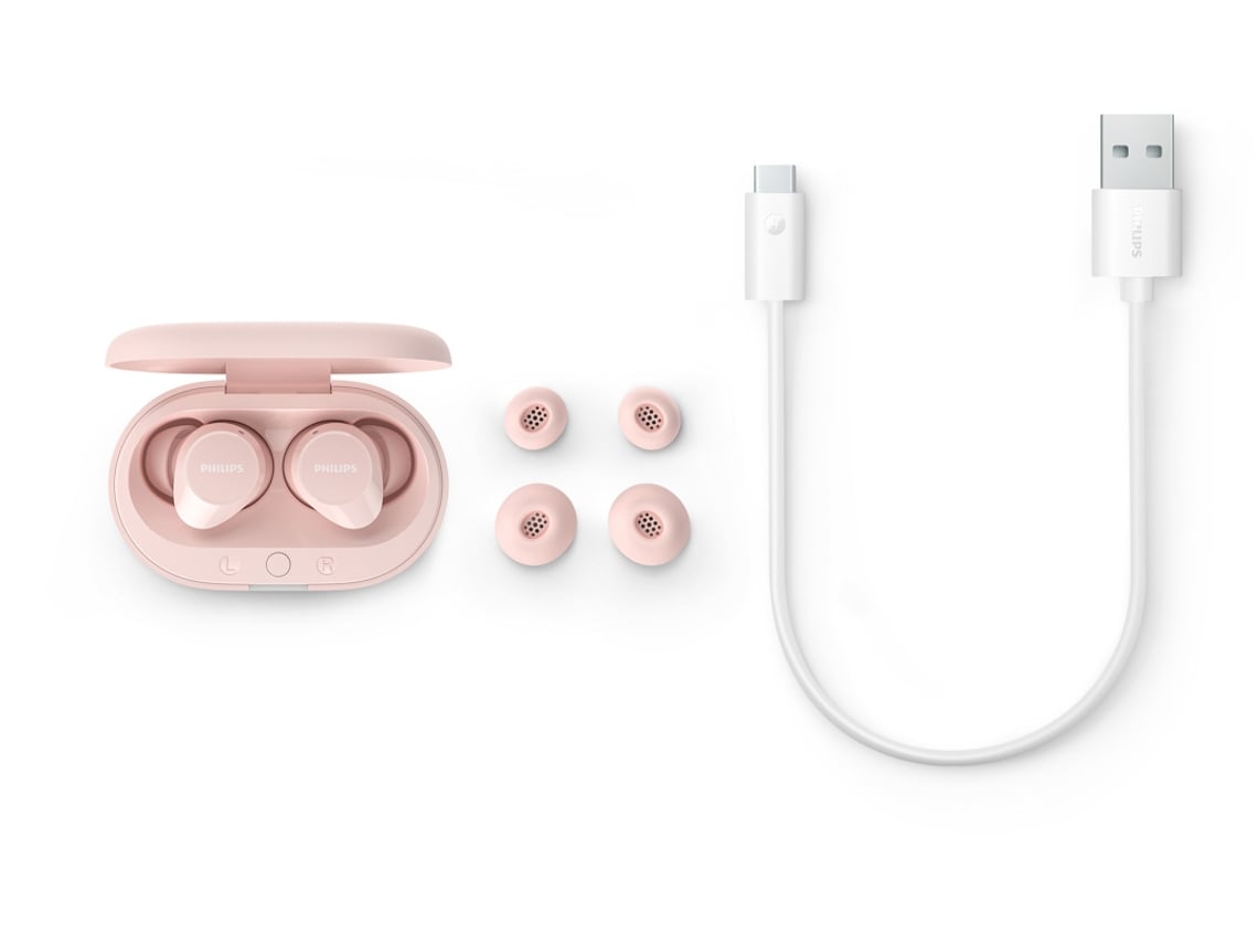 Auriculares Bluetooth Philips TAT1209 com estojo de carga/ Autonomia 6h/ Rosas - Imagem 8