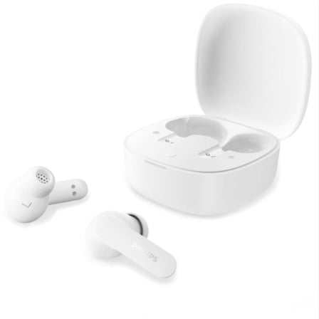 Auriculares Bluetooth Philips TAT2100WT 4 Microfones Autonomia 36h Branco - Imagem 2