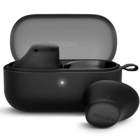 Auriculares Bluetooth Philips TAT2149 com estojo de carregamento/ Autonomia 6h/ Pretos - Imagem 2