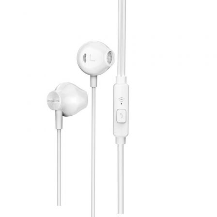 Auscultadores Intra-auriculares Philips TAUE101/ com Microfone/ Jack 3.5/ Brancos - Imagem 2