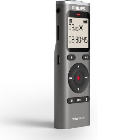 Gravador de Voz Philips VoiceTracer DVT1170/ 20kHz/ Prata - Imagem 2