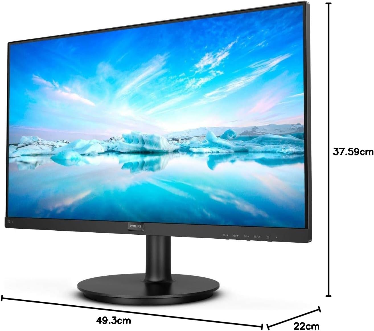 Monitor Philips V-Line 221V8 21.5"/ Full HD/ Preto - Imagem 6