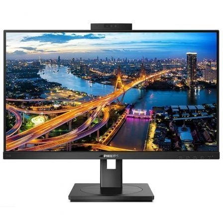 Monitor Philips 242B1H 23.8" Full HD IPS Webcam Multimedia Ajustável em Altura Preto