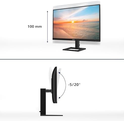 Monitor Profissional Philips 24E1N1300AE 23.8''/ Full HD/ Multimédia/ Regulável em altura/ Preto - Imagem 5