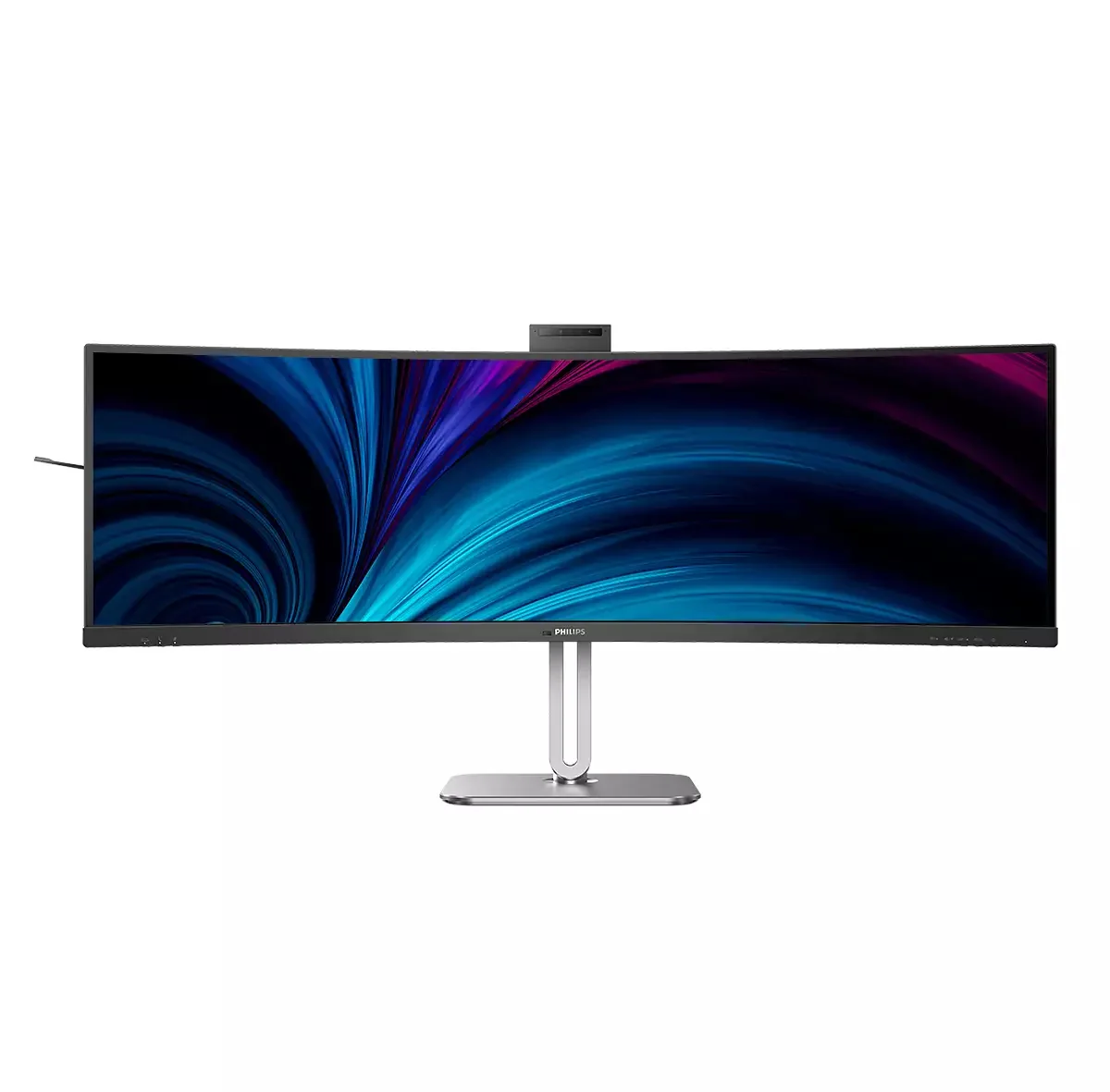 Monitor Curvo Philips 49B2U5900CH 48.8" Dual QHD 32:9 SuperWide Webcam USB-C HDR400 Prateado e Preto - Imagem 6