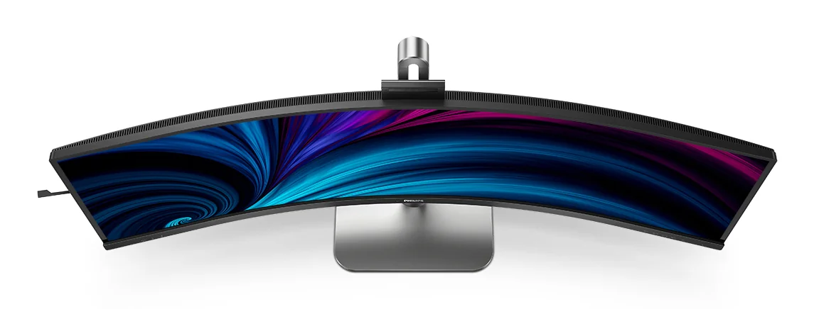 Monitor Curvo Philips 49B2U5900CH 48.8" Dual QHD 32:9 SuperWide Webcam USB-C HDR400 Prateado e Preto - Imagem 8