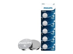 Pack de 5 Pilhas de Botão Philips CR2032P5/01B Lithium/ 3V - Imagem 2