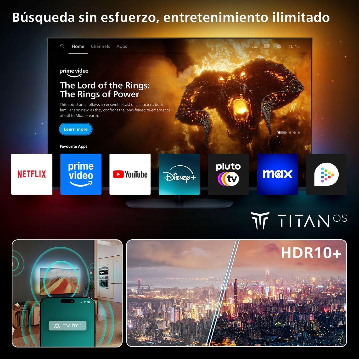 Televisor Philips 43PUS8010 43"/ Ultra HD 4K/ Ambilight/ Smart TV/ WiFi - Imagem 6