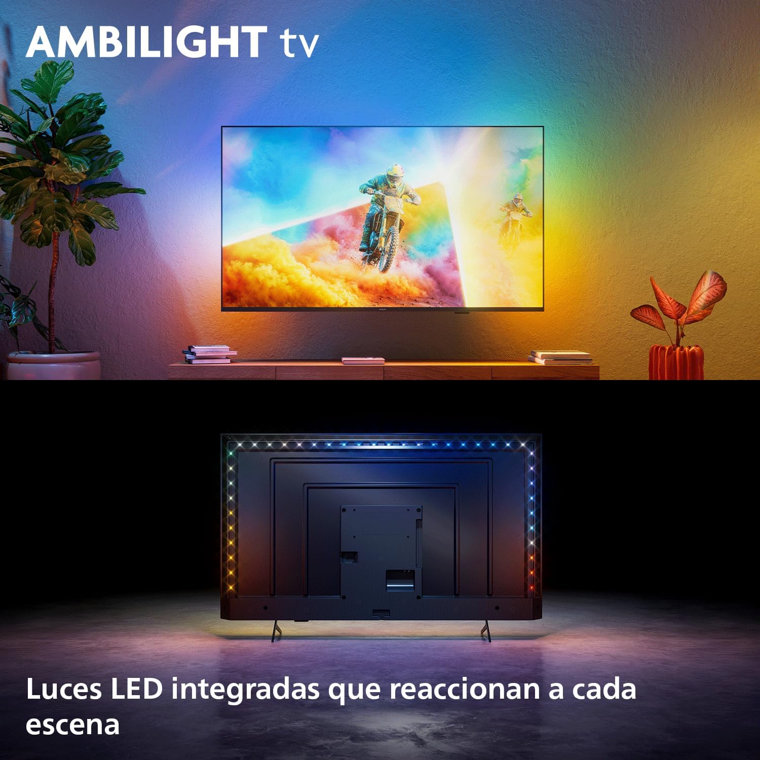Smart TV Philips 55PQS8501 55" QLED Ultra HD 4K Ambilight Titan OS Dolby Atmos - Imagem 2