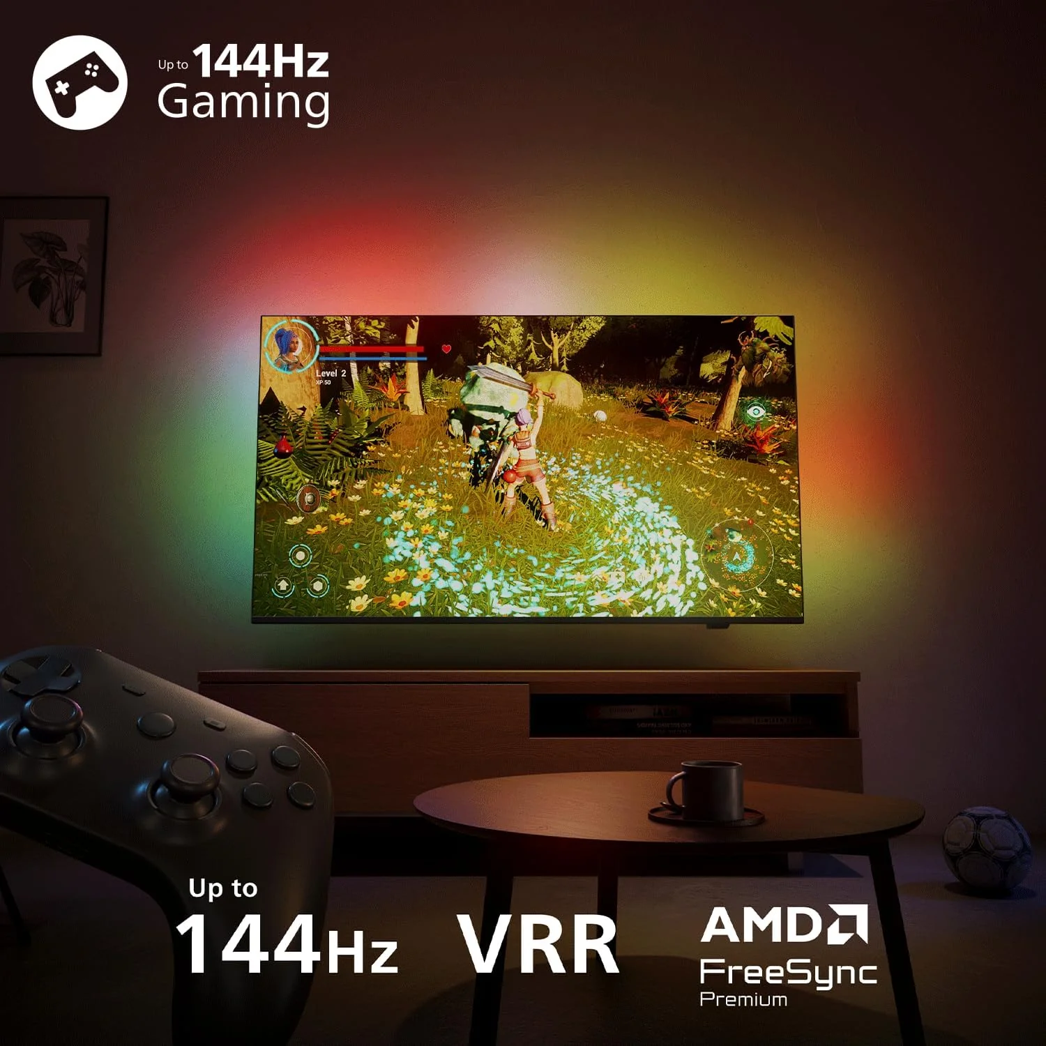 Televisor Smart TV Philips 75PQS9011 75" QLED Ultra HD 4K Ambilight WiFi - Imagem 9