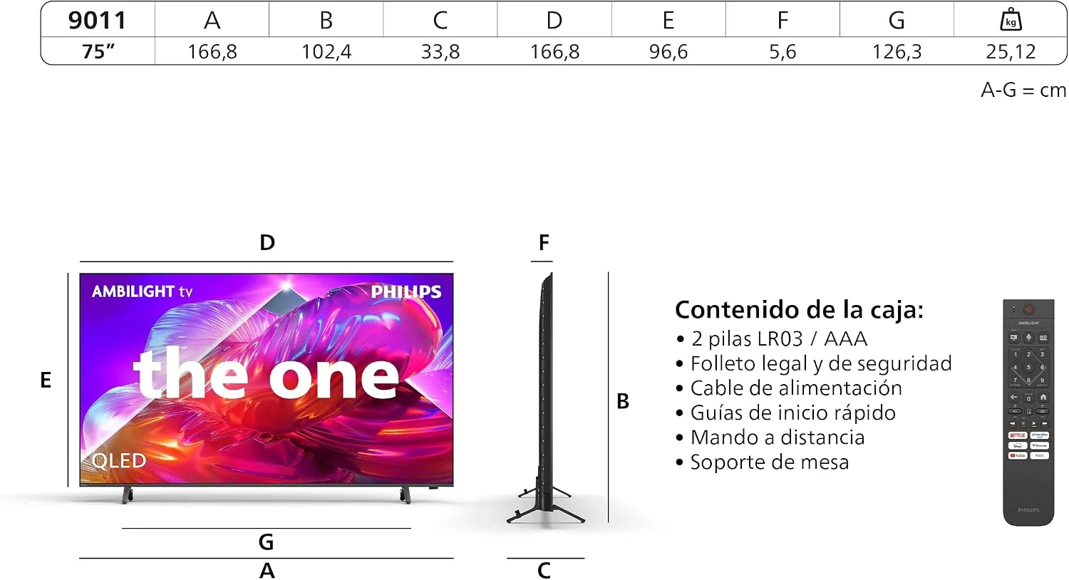 Televisor Smart TV Philips 75PQS9011 75" QLED Ultra HD 4K Ambilight WiFi - Imagem 3