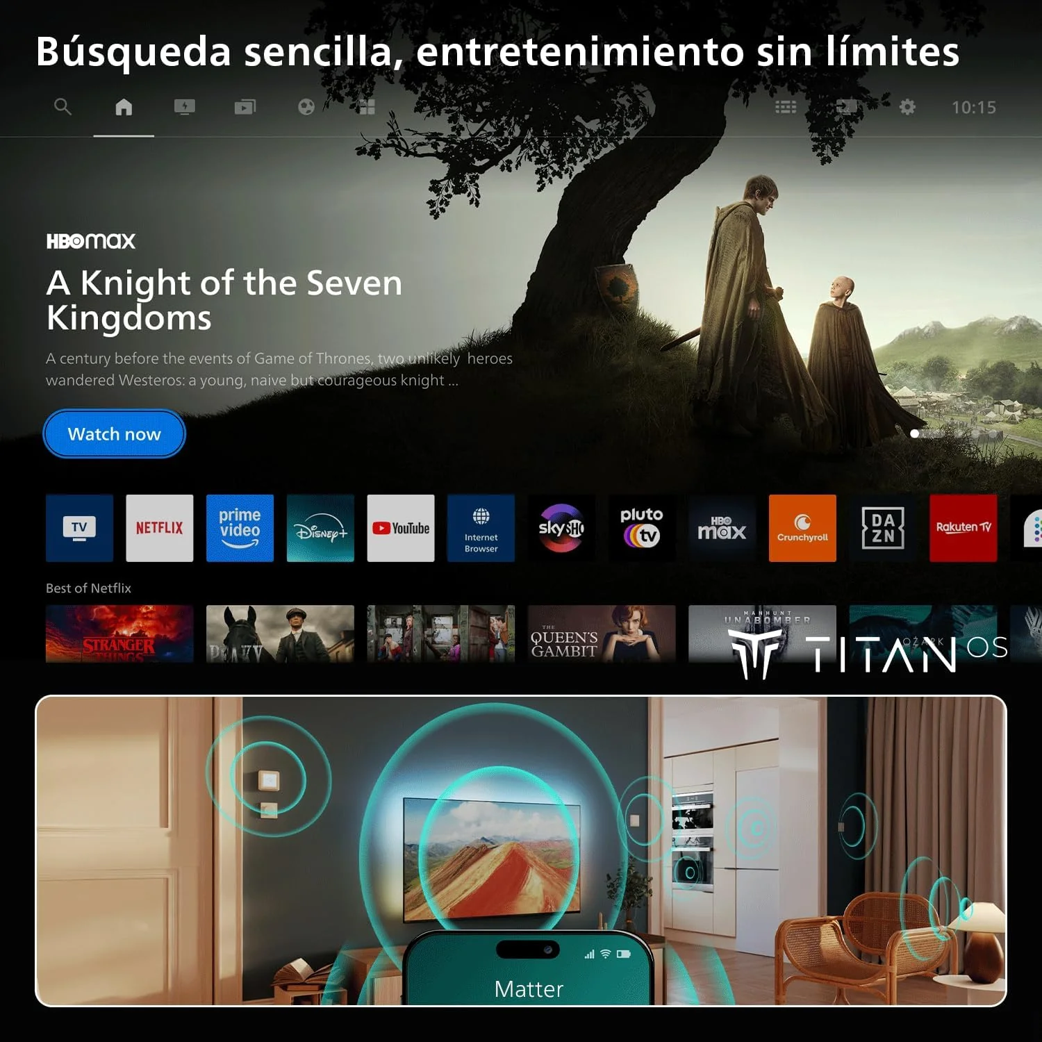Televisor Smart TV Philips 75PQS9011 75" QLED Ultra HD 4K Ambilight WiFi - Imagem 7