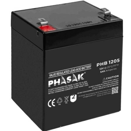 Bateria Phasak PHB 1205 compatível com UPS PHASAK segundo especificações