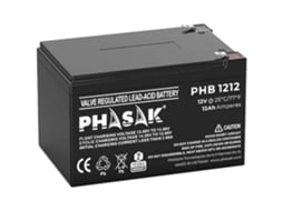 Bateria Phasak PHB 1212 compatível com SAI/UPS PHASAK de acordo com as especificações - Imagem 2