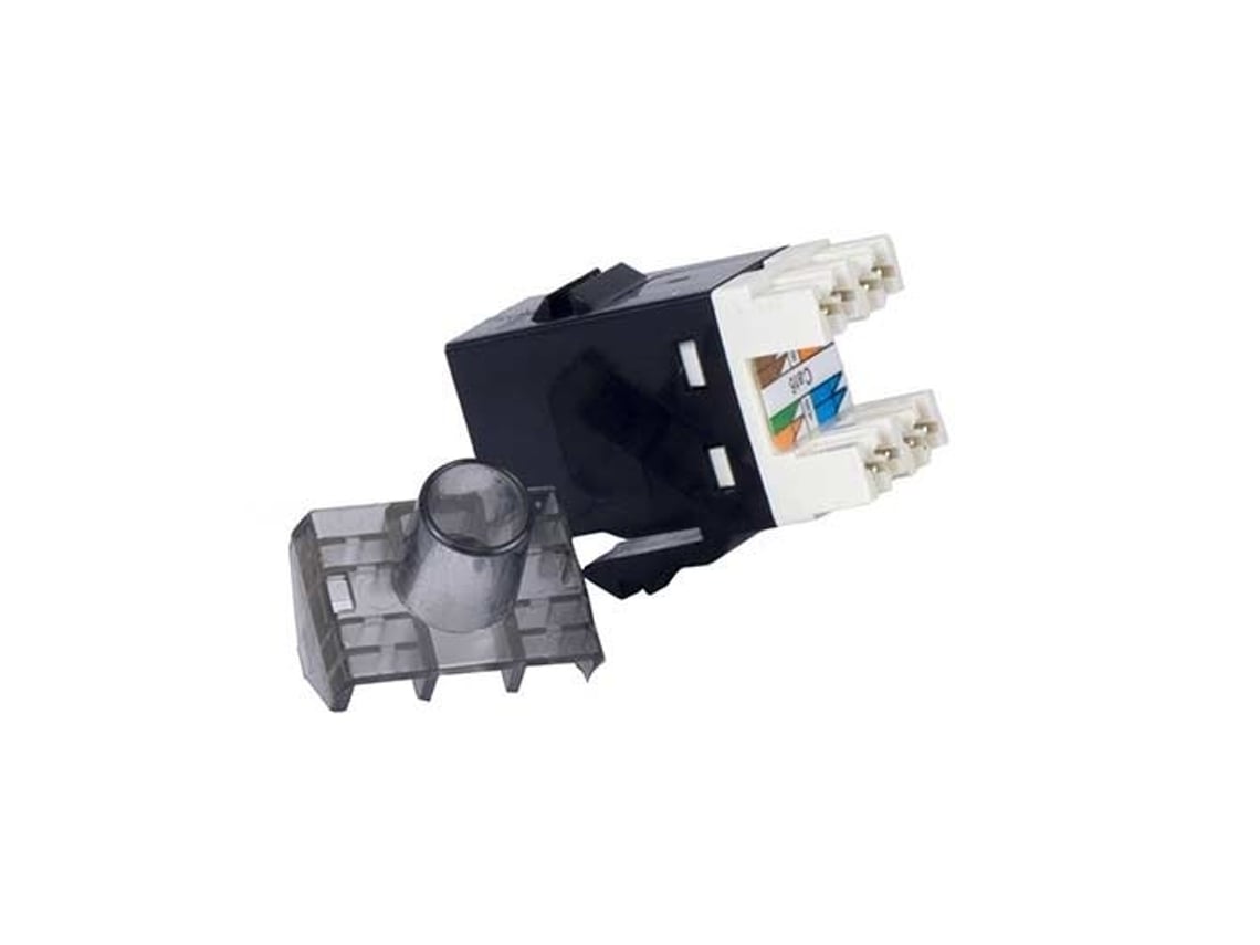 Conector RJ45 Phasak SD 3018 Cat.6 UTP/ Preto