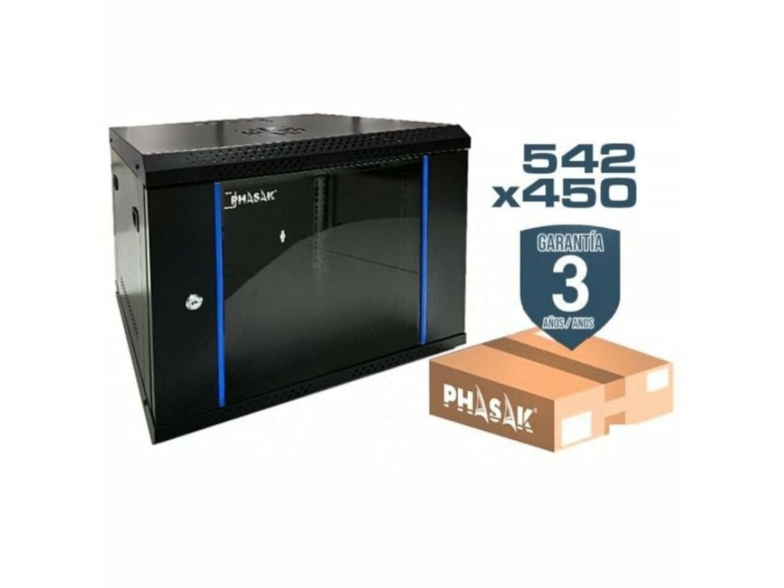 Armário Rack Mural Desmontado Phasak PHO 2209D/ 19"/ Altura 9U