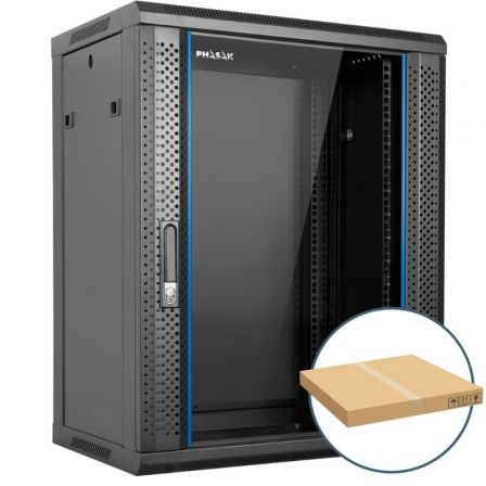Armário Rack Mural Desmontado Phasak PHO 2216D/ 19"/ Altura 16U