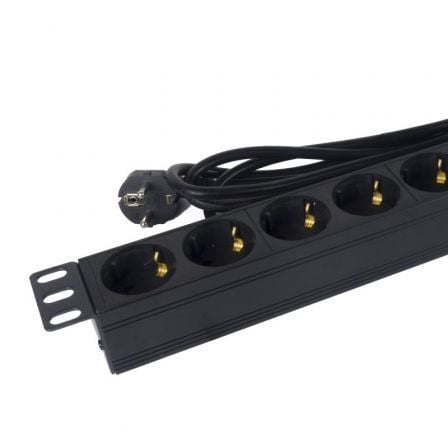 Régua com Interruptor Phasak BNS 1518/ 8 Tomadas de Corrente/ Cabo 1.5m/ Preto - Imagem 4