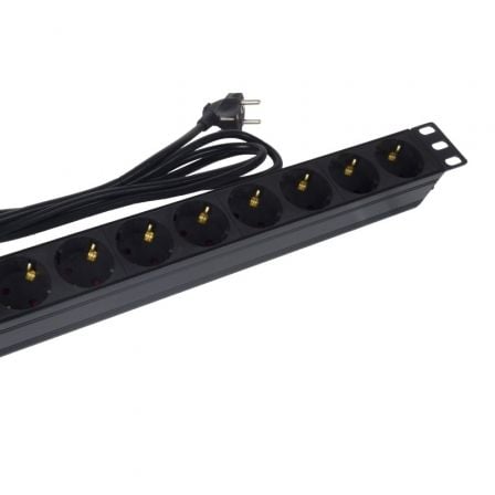 Régua com Interruptor Phasak BNS 1518/ 8 Tomadas de Corrente/ Cabo 1.5m/ Preto - Imagem 2