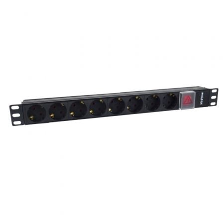 Régua com Interruptor Phasak BNS 1520/ 8 Tomadas de Corrente/ Cabo 3m/ Preto - Imagem 2