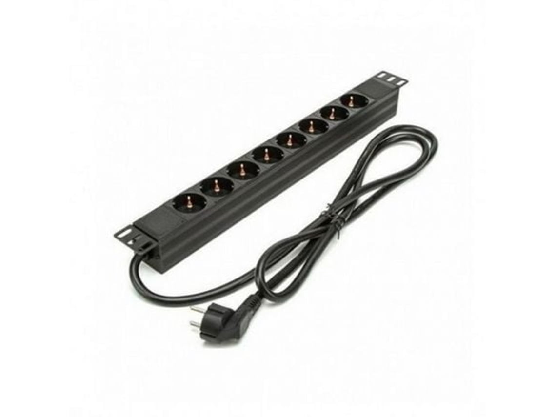 Régua Phasak BNS 3518/ 8 Tomadas de Corrente/ Cabo 1.5m/ Preto