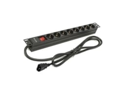 Régua de Extensão com Interruptor Phasak BNS 3535/ 8 Tomadas de Corrente/ Cabo 2m/ Preto - Imagem 2