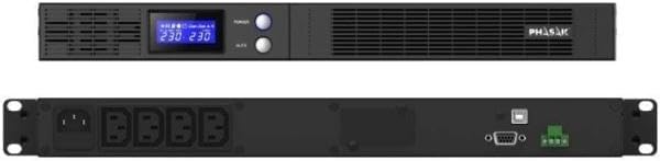 UPS Linha Interativa Phasak Protekt Slim Rack/ 1500VA-900W/ 4 Saídas/ Formato Rack - Imagem 2