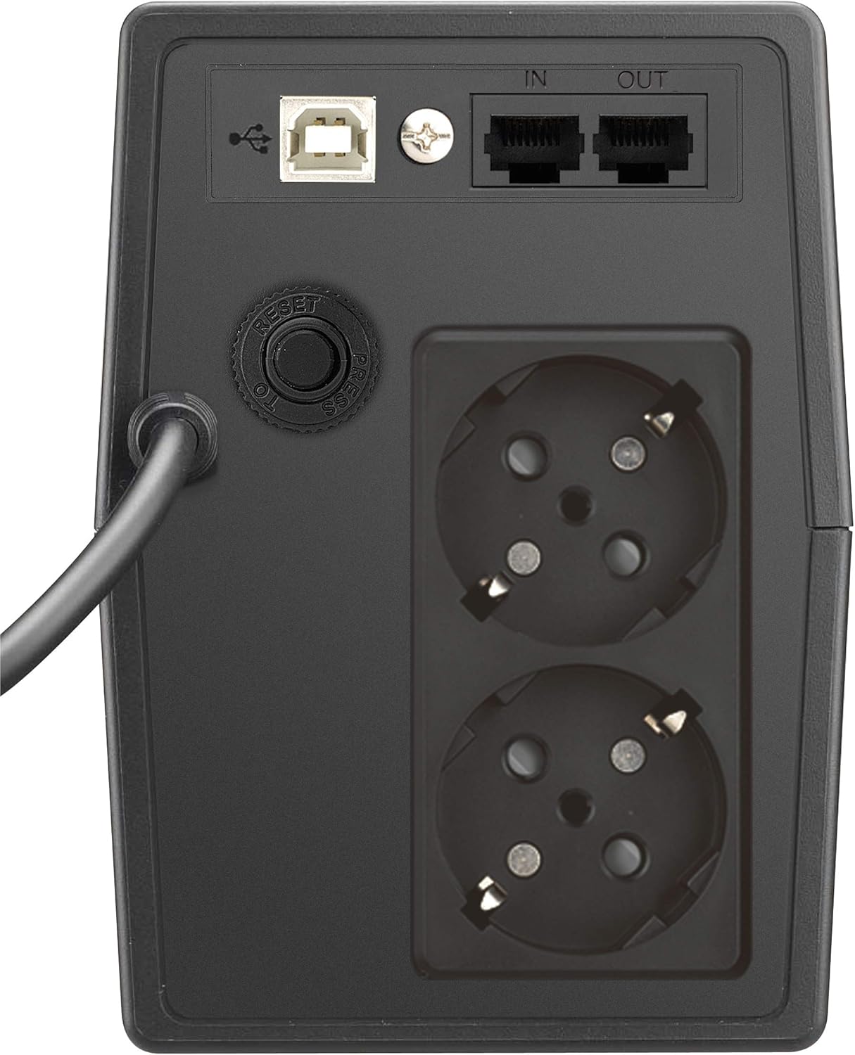 UPS Linha Interativa Phasak 650 VA LCD Interativa/ 650VA/ 2 Saídas/ Formato Torre - Imagem 2