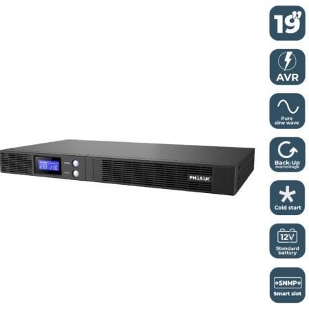 UPS Linha Interativa Phasak Protekt Slim Rack/ 750VA-450W/ 4 Saídas/ Formato Rack - Imagem 4