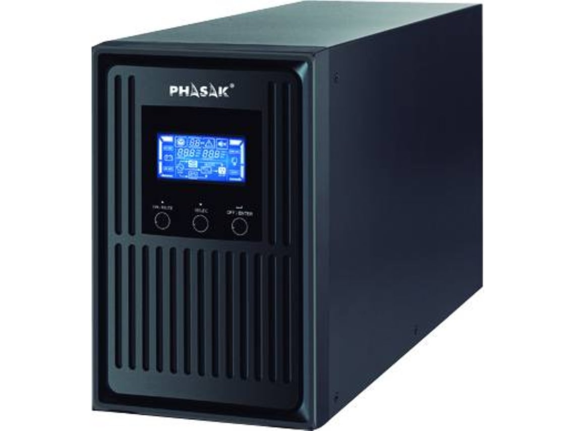 UPS Online Conqueror Pro 1000 VA Online LCD/ 1000VA-900W/ 3 Saídas/ Formato Torre