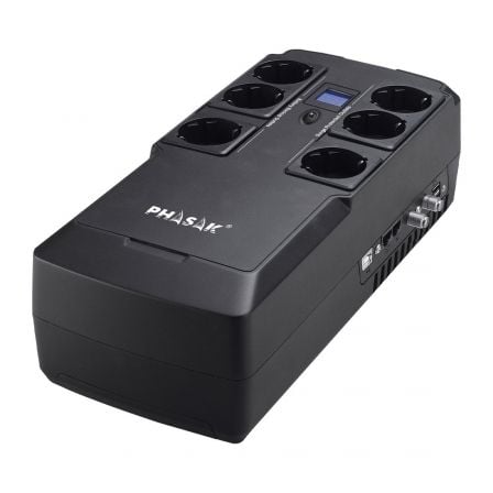 UPS Linha Interativa Phasak Kryptos 800 VA/ 480W/ 6 Saídas/ Formato Bloco