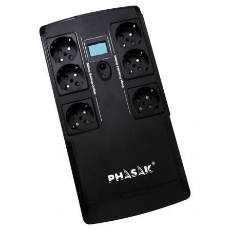 UPS Linha Interativa Phasak Kryptos 800 VA/ 480W/ 6 Saídas/ Formato Bloco - Imagem 4