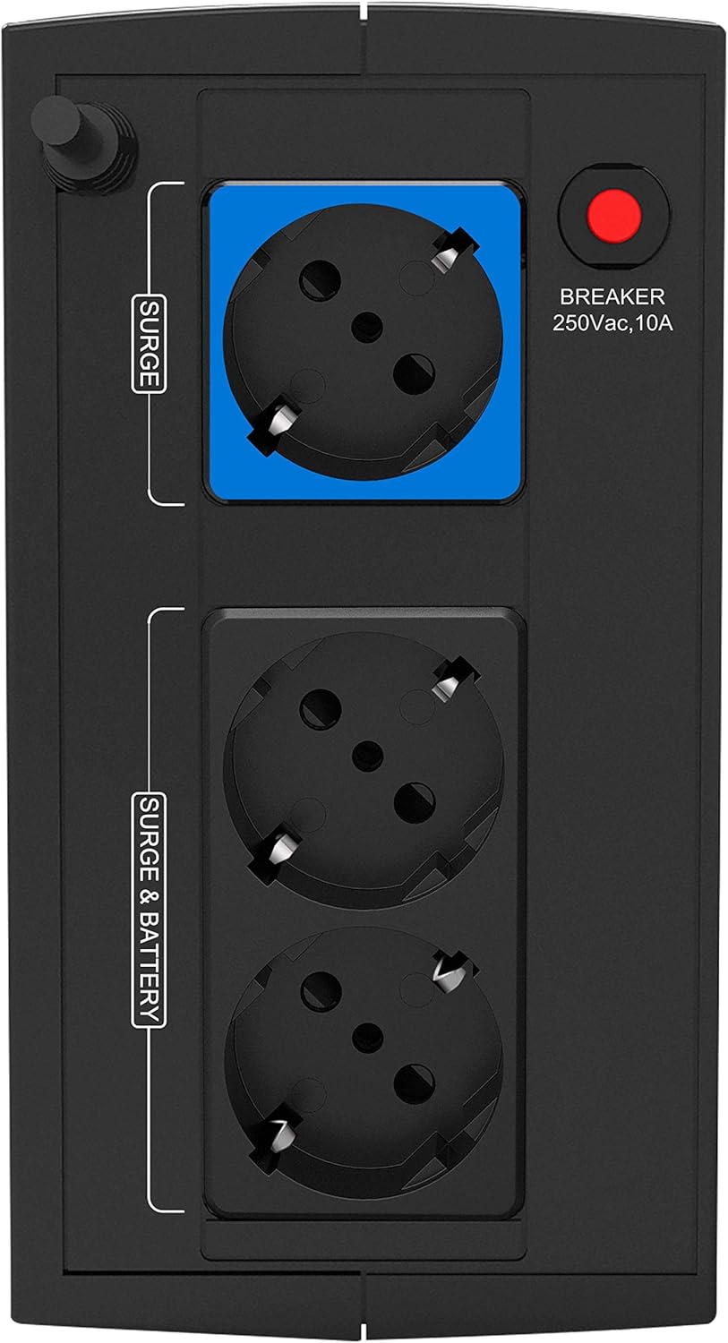 UPS Linha Interativa Phasak Ottima 1060 VA Interativa/ 1060VA-600W/ 2 Saídas/ Formato Torre - Imagem 2