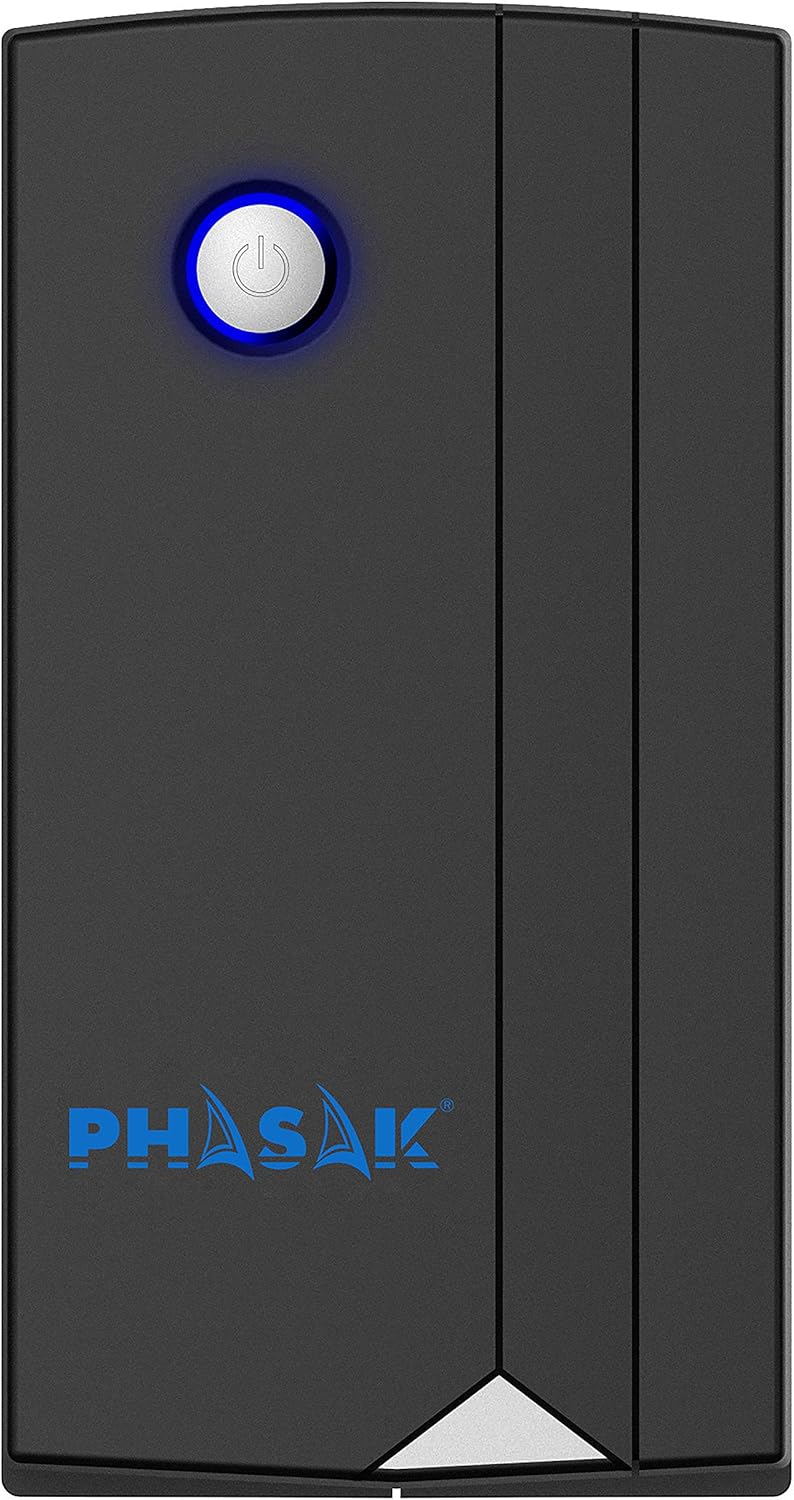 UPS Linha Interativa Phasak Ottima 660 VA Interativo/ 660VA-360W/ 2 Saídas/ Formato Torre - Imagem 3