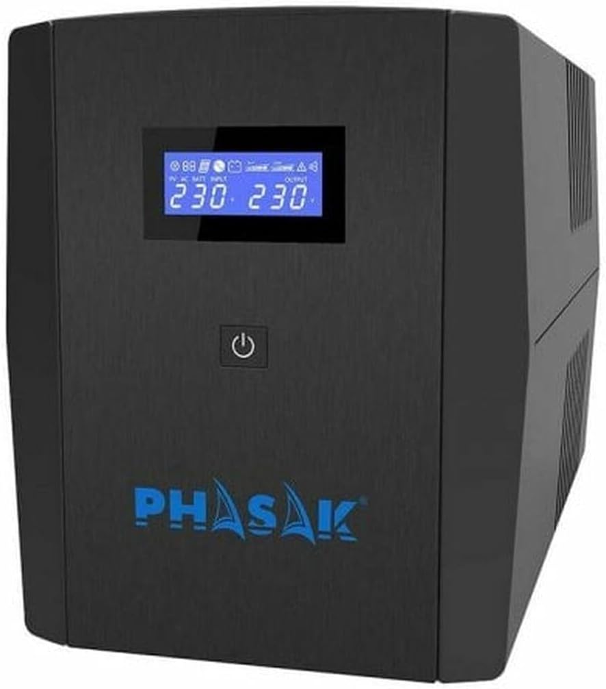 Linha Interactiva Phasak SIRIUS 2260 VA Interactiva/ 2260VA-1320W/ 4 Saídas/ Formato Torre