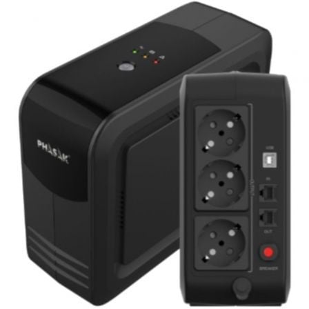 UPS Linha Interativa Phasak Smart Lite 950VA/ 950VA-570W/ 3 Saídas/ Formato Torre - Imagem 4